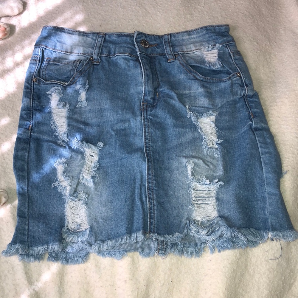Fashion Nova Jean Skirt